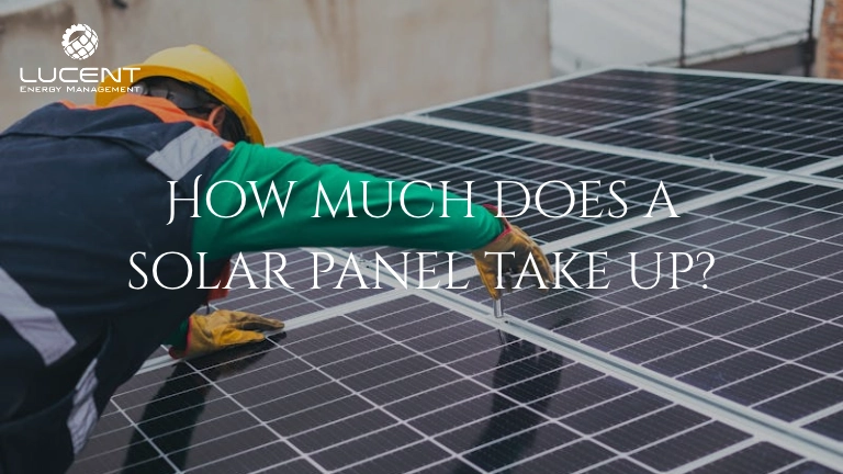 how much does a solar panel take up